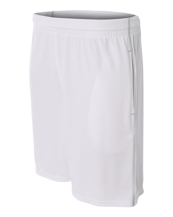 A4 9" Pocketed Short with Contrast Stitching